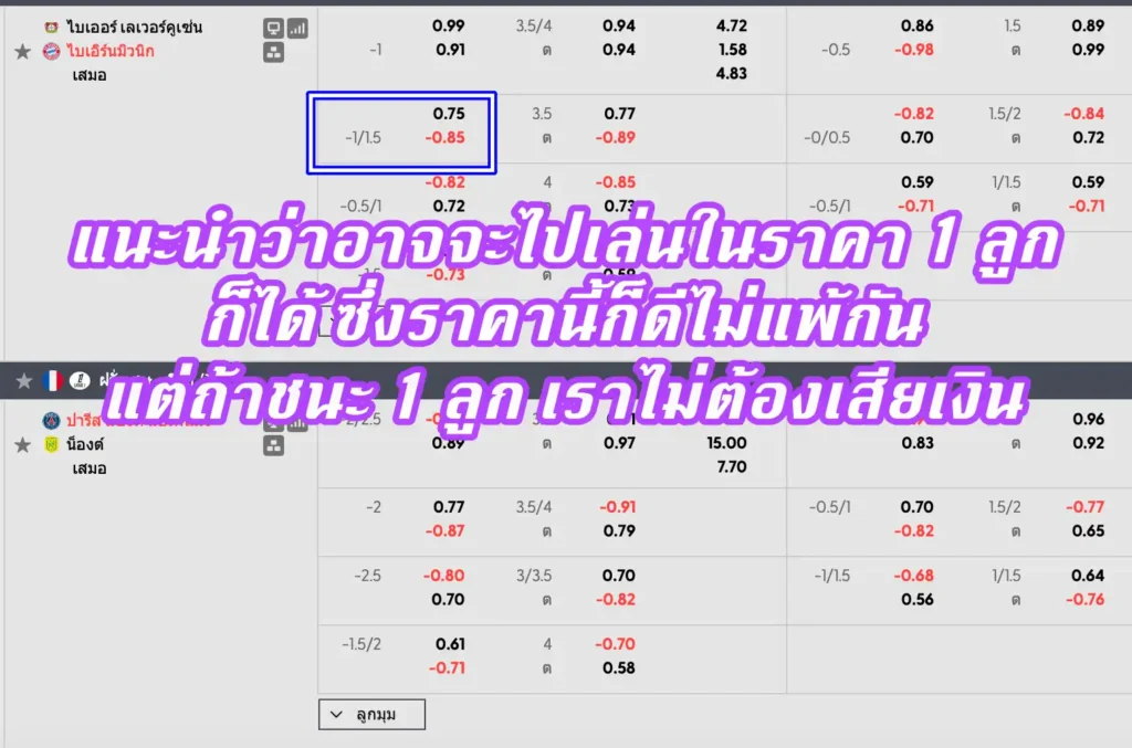 ราคาบอล ราคาบอล 1.25 (ลูกควบลูกครึ่ง)