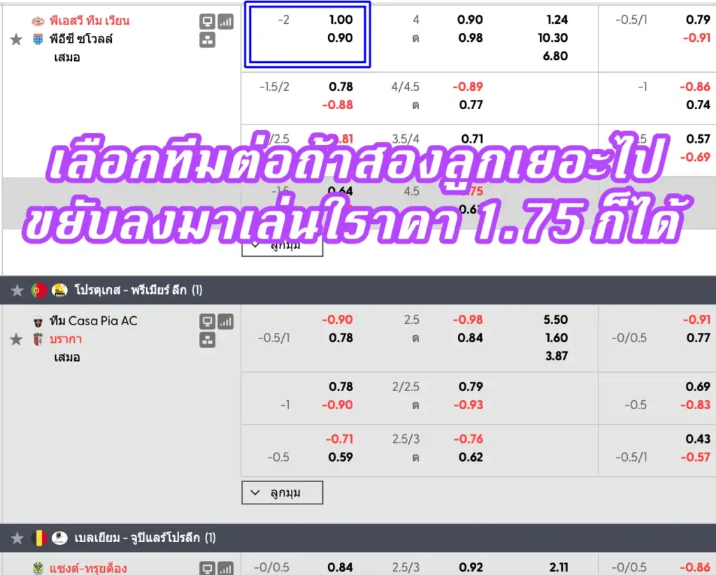 ราคาบอล 2 (สองลูก)