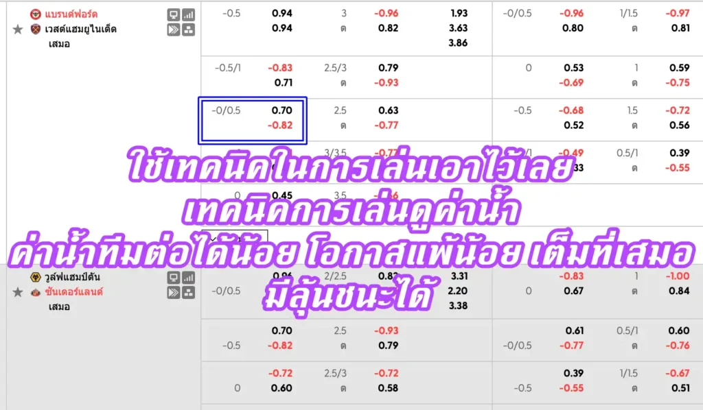 ราคาบอล 0.5/1 คืออะไร
